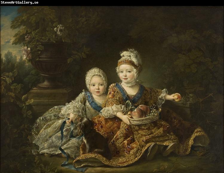 Francois-Hubert Drouais Duke of Berry and the Count of Provence at